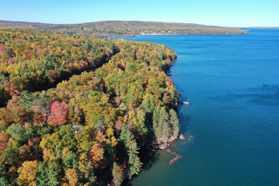 Aerial views of property location
