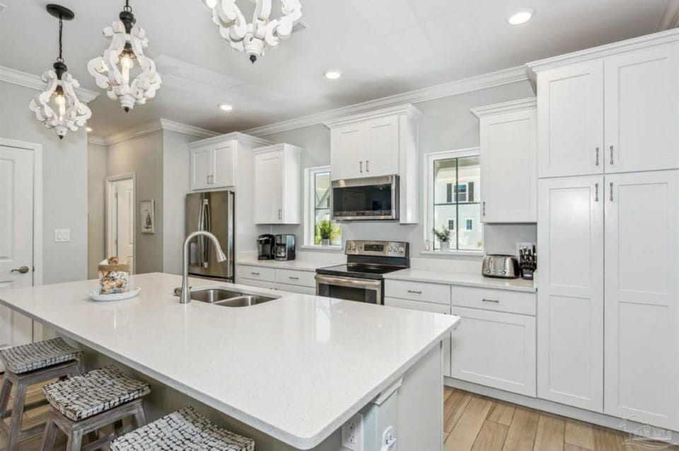 The kitchen has everything you will need to prepare meals