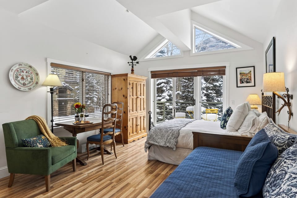 Bright perspective of the living space.