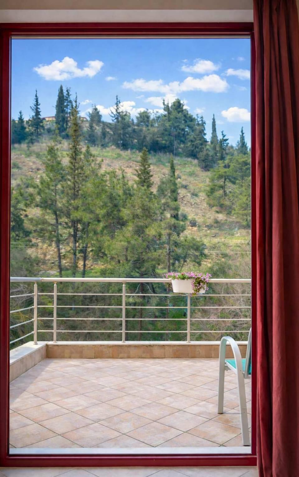 Enjoy relaxing balcony views overlooking greenery and the surrounding area—great for unwinding after sightseeing.