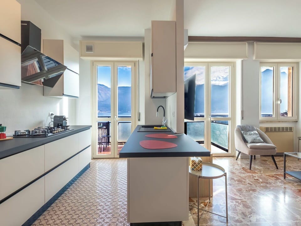 Kitchen, Interior Design, Furniture, Flooring, Countertop, Kitchen Appliance, Wood, Floor, Major Appliance, Cabinetry