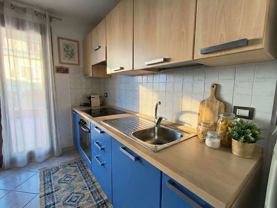 Kitchen, Kitchen Appliance, Countertop, Major Appliance, Kitchen Sink, Flooring, Wood, Cabinetry, Furniture, Kitchen Stove