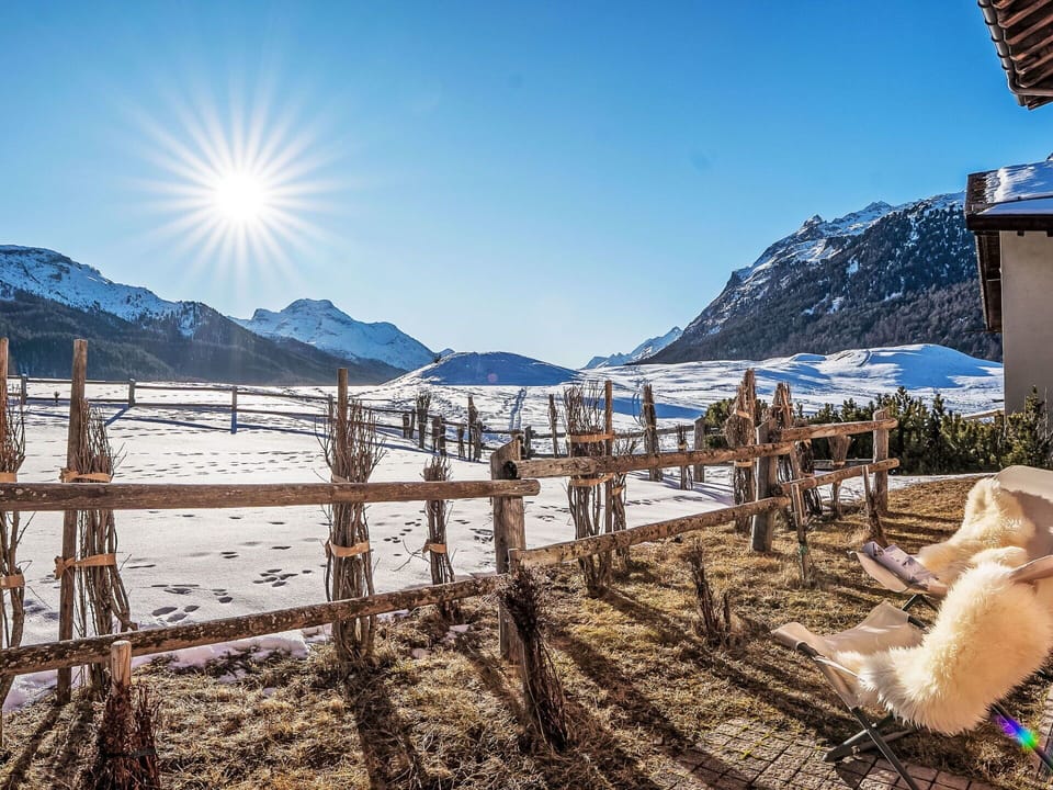 Mountainous Landforms, Mountain, Winter, Snow, Mountain Range, Landscape, Hill, Fence, Freezing