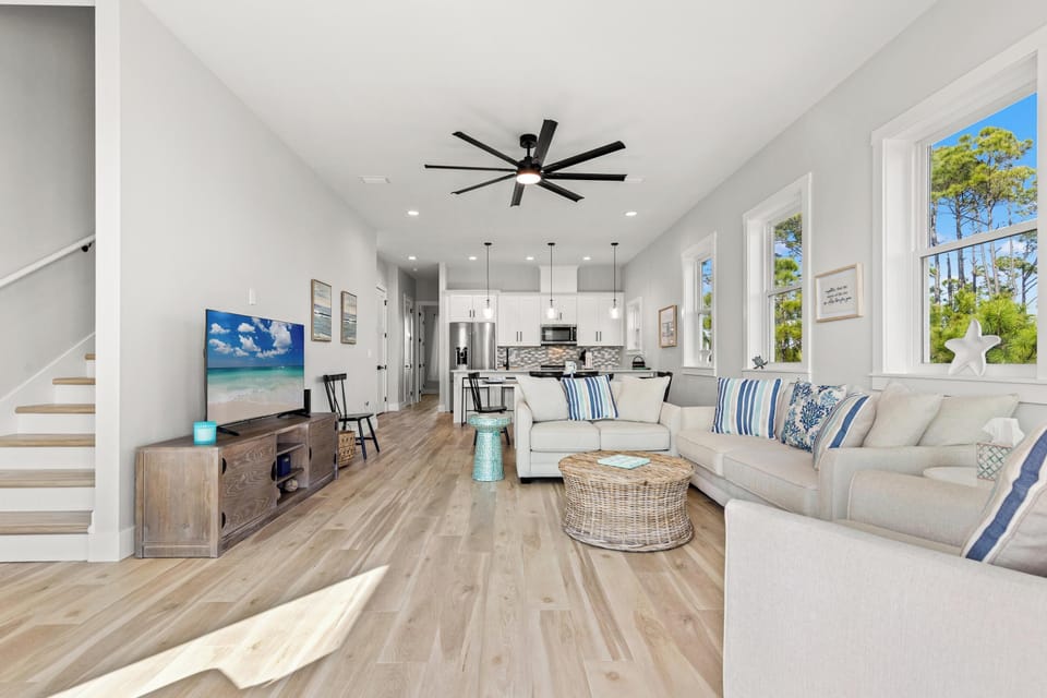 House, 4 Bedrooms, Private Pool, Ocean View | Living area | Flat-screen TV