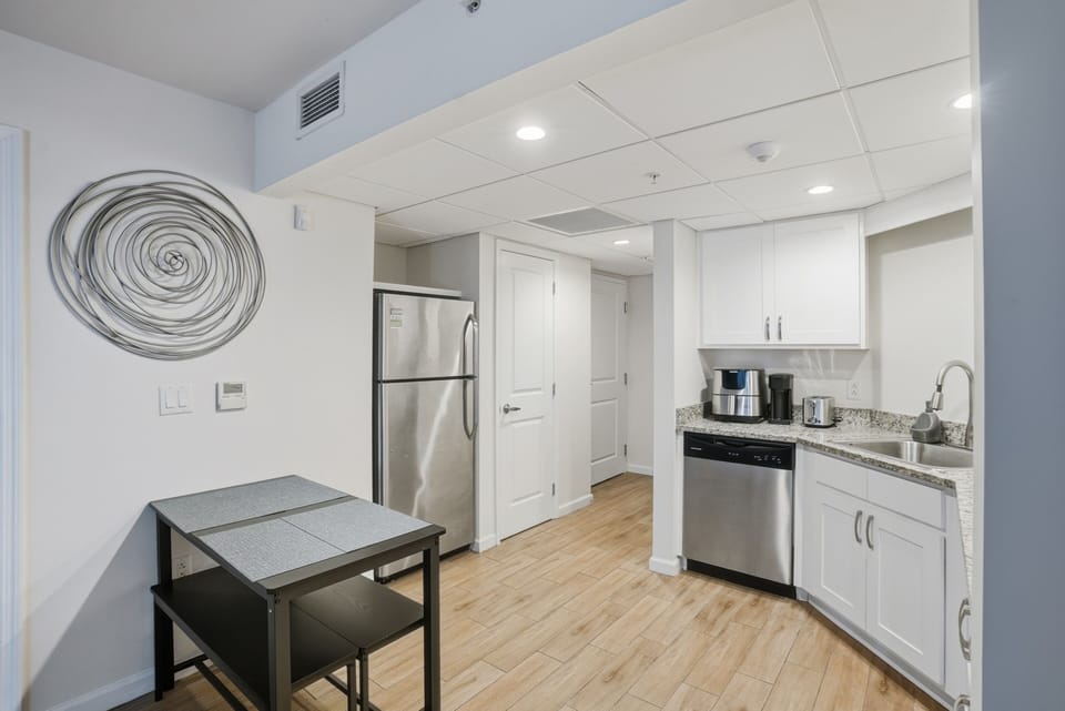 Condo, 2 Bedrooms | Private kitchen | Fridge, coffee/tea maker