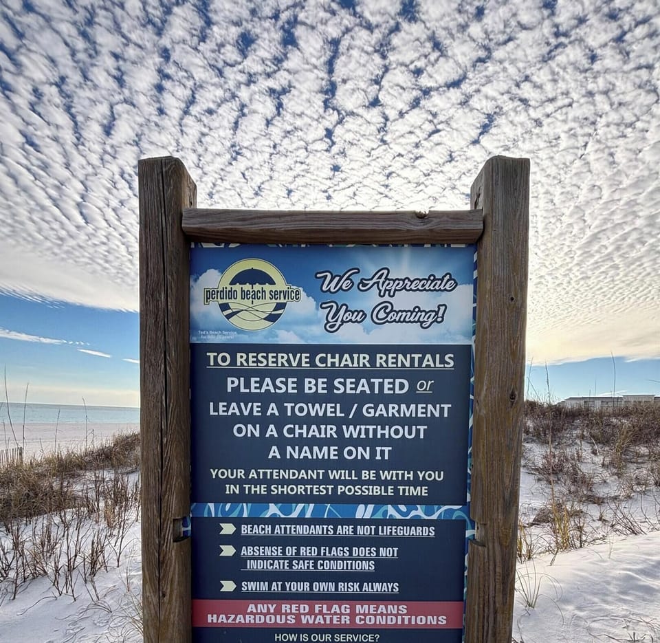 Beach Chair Rental Info