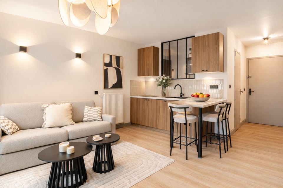 Apartment, City View | Living area