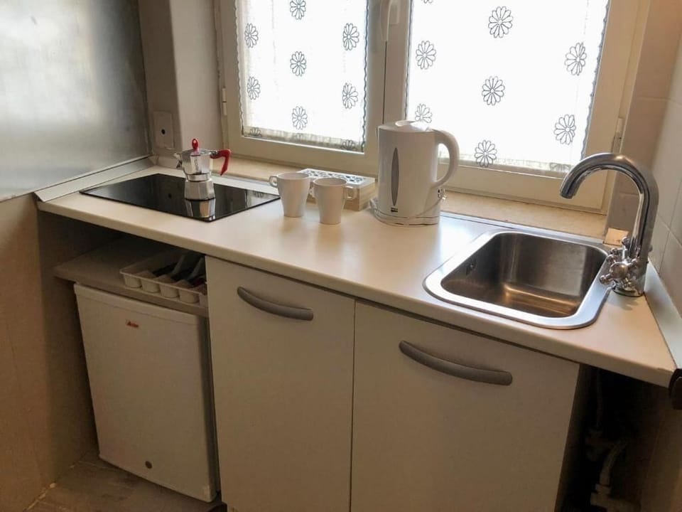 Deluxe Studio, City View | Private kitchen