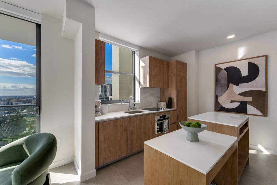Modern dining space flowing seamlessly into the lounge area.
