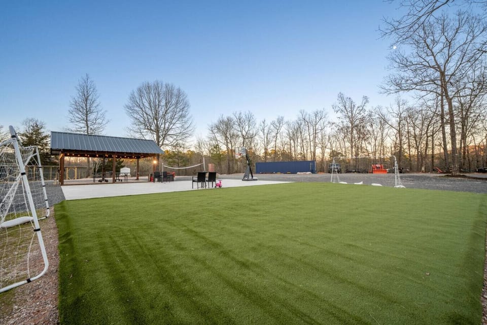 Outdoor fun at the FamilyFunStay play zone.