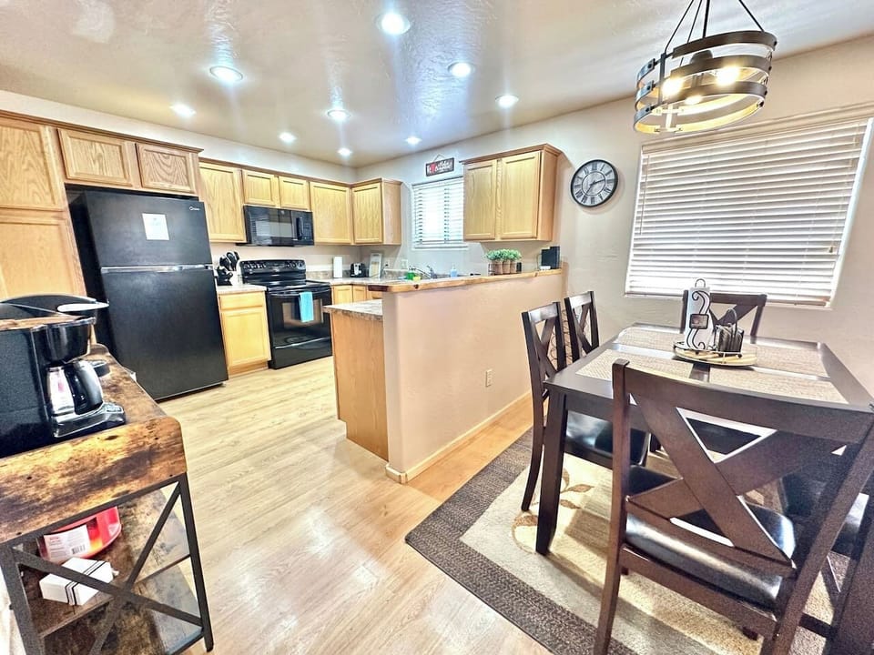 Open concept kitchen allows you to prepare meals while still conversing with friends and family. Plenty of space allows for multiple people to help prep meals. 