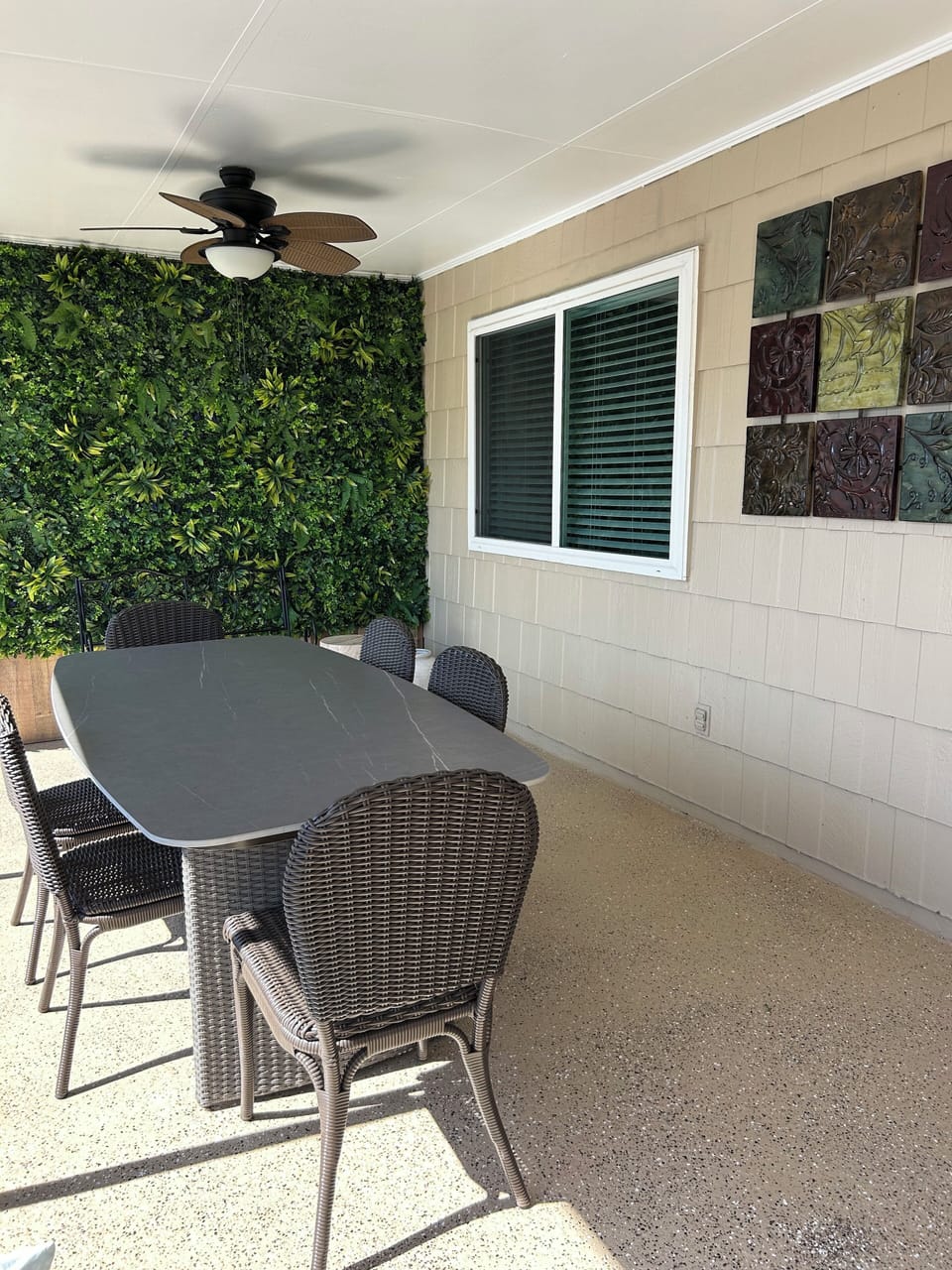 Screened back porch