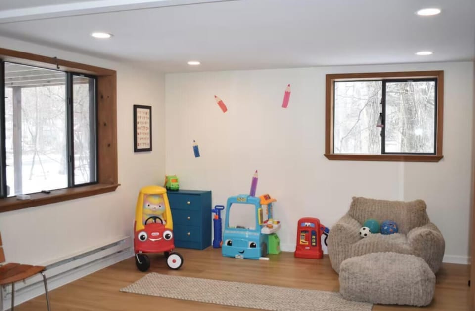Children friendly play area  on first floor, separate from main living room