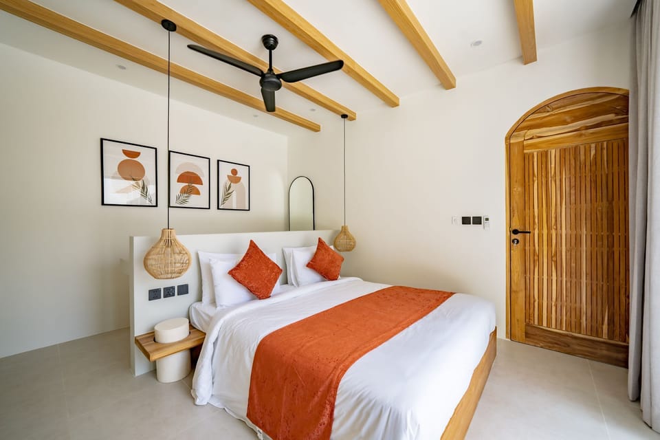 Deluxe Villa, 2 Bedrooms, Patio, Pool View | Egyptian cotton sheets, premium bedding, in-room safe, desk