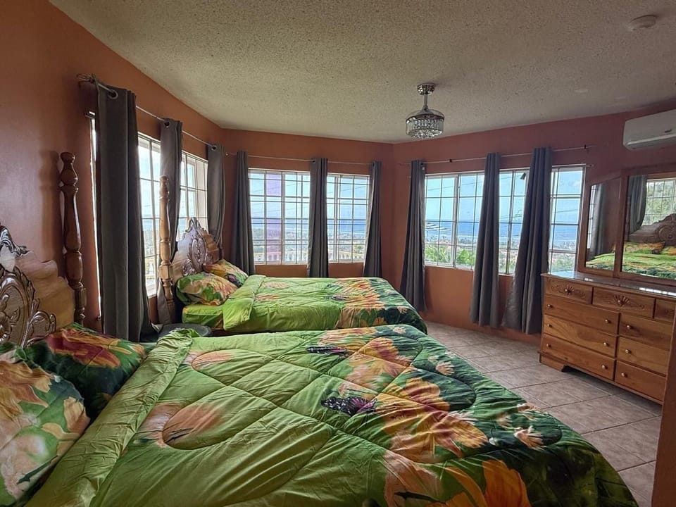 Family Double Room, Ocean View | Laptop workspace, blackout drapes, iron/ironing board, WiFi (free)
