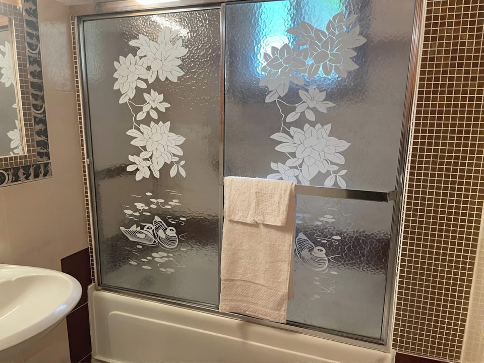 Family Double Room, Ocean View | Bathroom | Separate tub and shower, towels, soap, toilet paper
