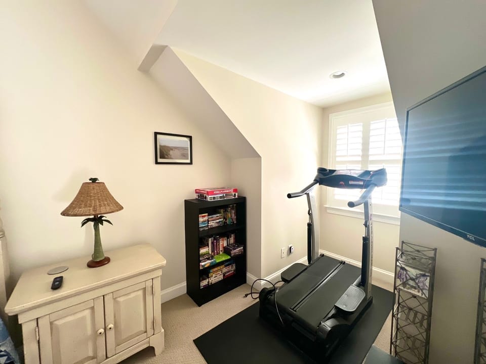 Keep up your routine with the convenience of an in-house treadmill.