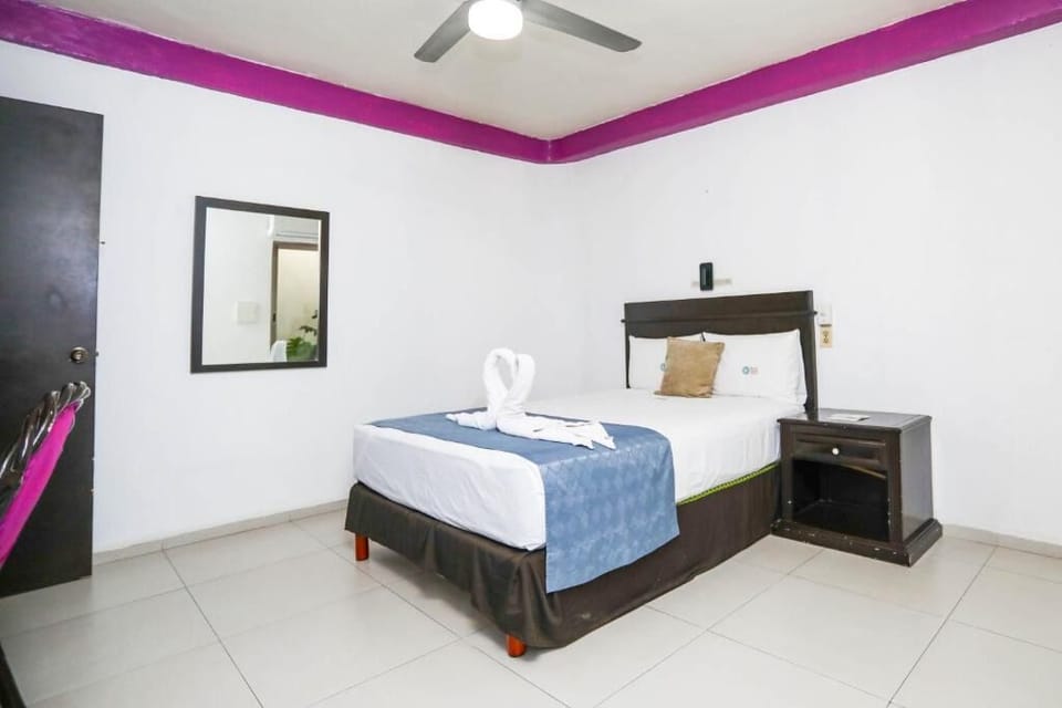 Stretch out and enjoy a simple, spotless space to rest.