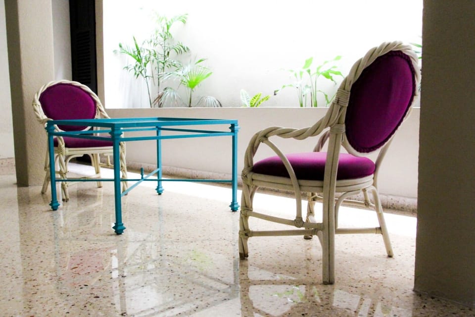 Lounge quietly with morning light reflecting across polished floors.
