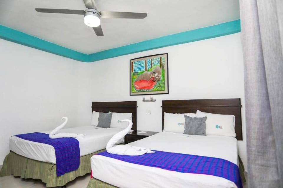 Settle into bright twin comfort with crisp sheets and serenity.