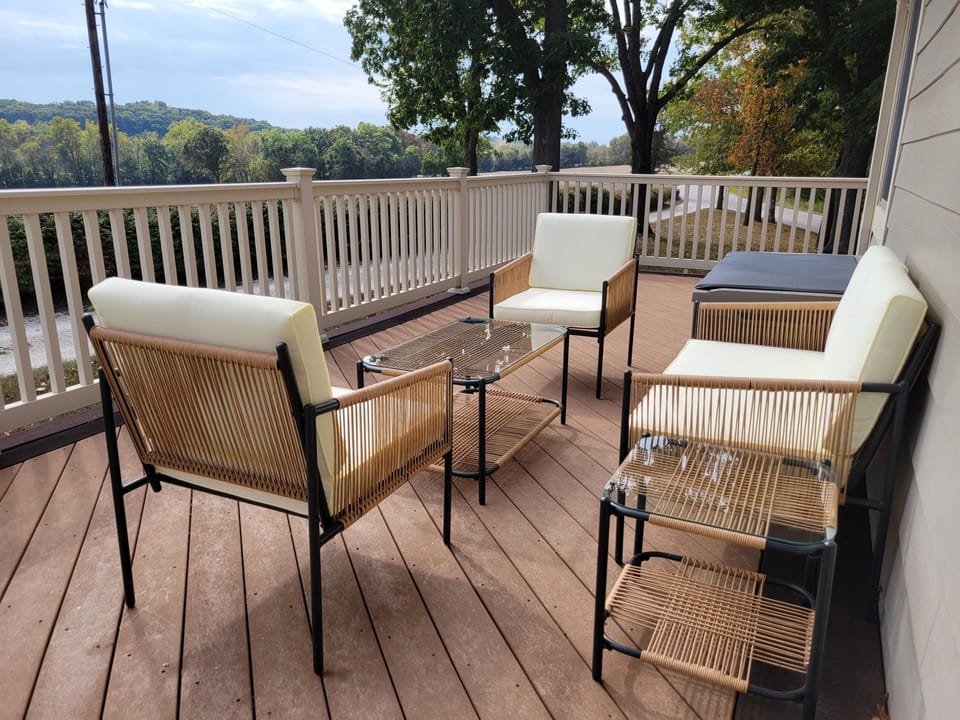 Sip your morning coffee and soak in a beautiful view from the deck.