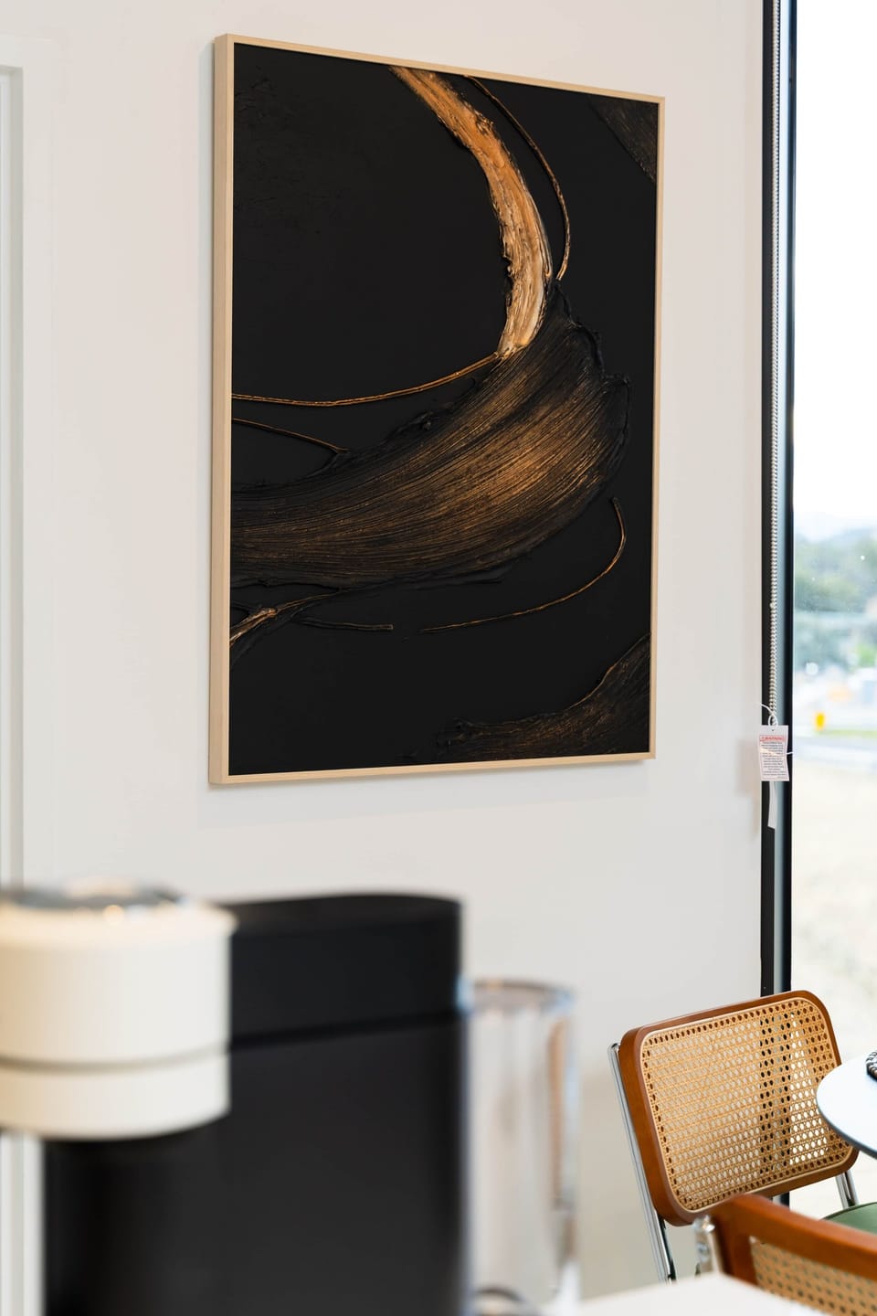 The hero artwork is a bold centrepiece that brings energy, character, and style to the space.