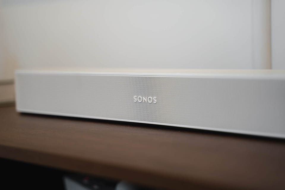 The property features a Sonos soundbar for cinematic movies and immersive music.