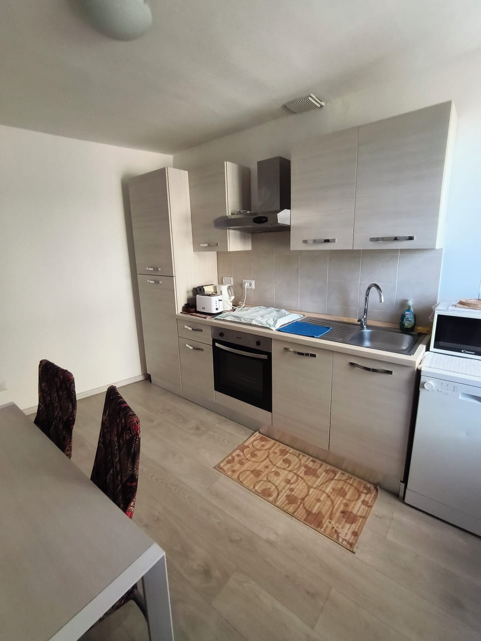 Standard Apartment, Hill View | Private kitchen | Full-size fridge, microwave, toaster, cookware/dishes/utensils