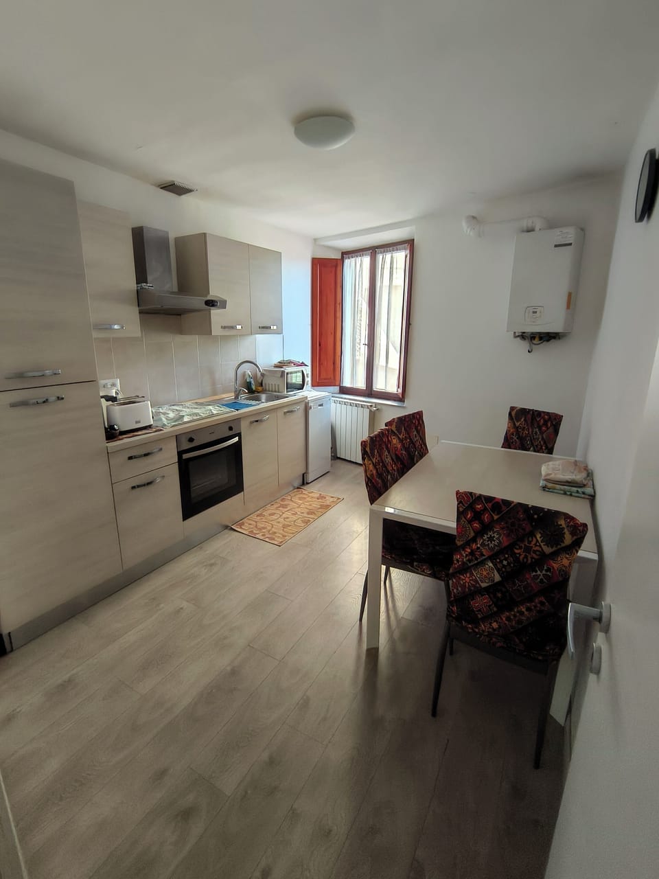 Standard Apartment, Hill View | Private kitchen | Full-size fridge, microwave, toaster, cookware/dishes/utensils