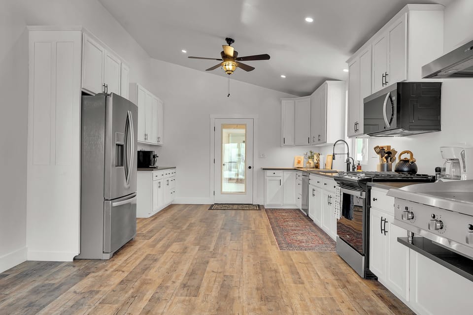 Stocked with everything needed for basic cooking and baking.