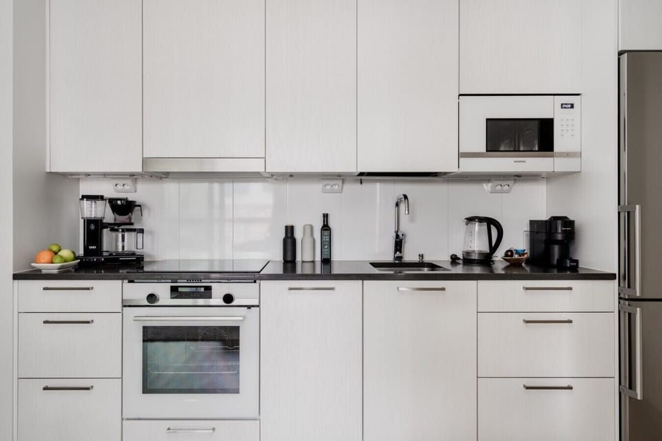 A fully equipped kitchen is at your disposal — feel free to use all the appliances and utensils for cooking.