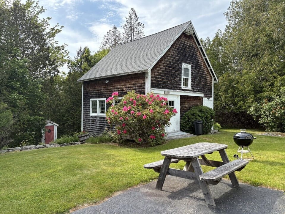 The home has a charcoal grill - perfect for dinner outside on a warm summer night!
