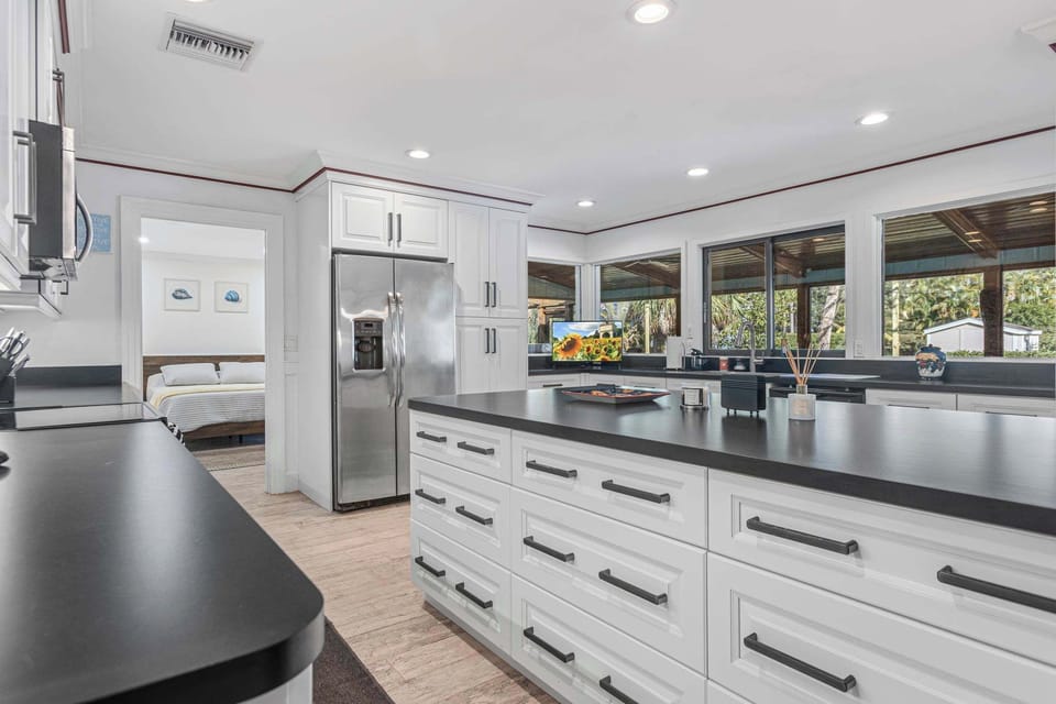 Modern kitchen with ample counter space