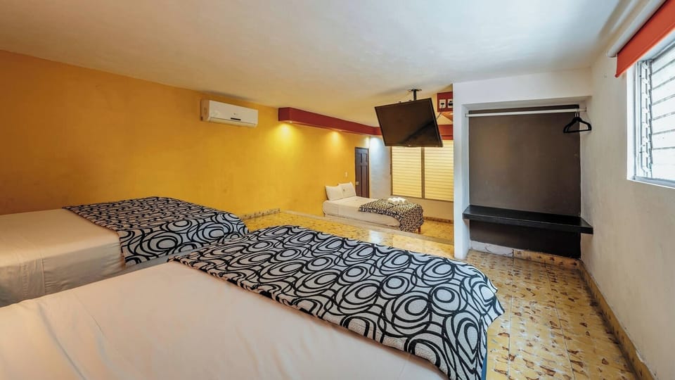 Make yourself at home with convenient hanging space and seating.