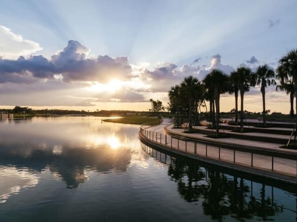Enjoy the beautiful sunsets at the all new Eastport square