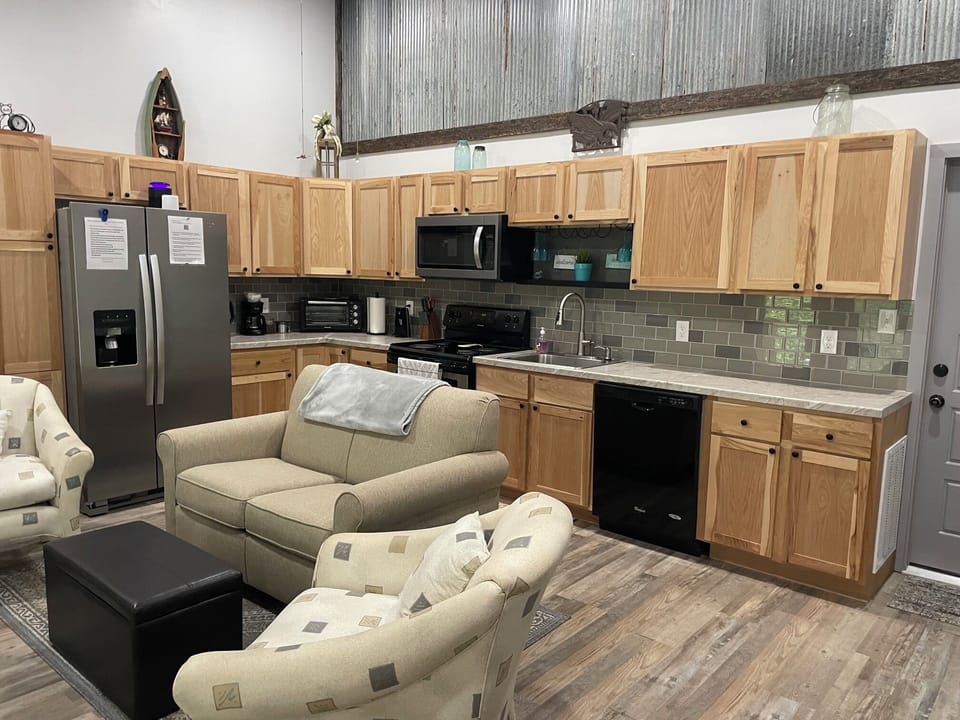 Kitchen and living room