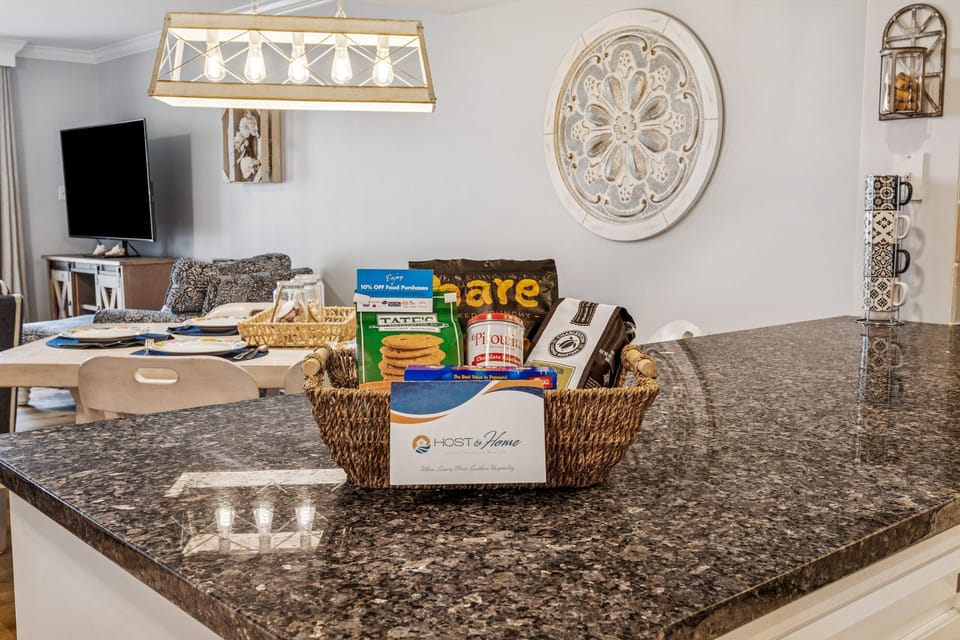 Welcome basket upon entry!