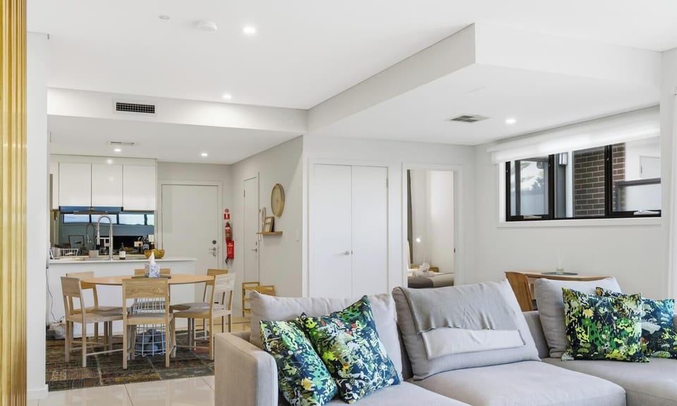 Bright living area with comfortable seating