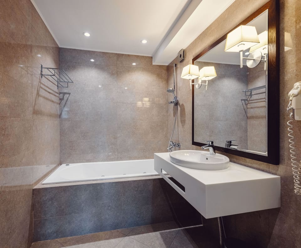 Deluxe Suite | Bathroom | Shower, free toiletries, hair dryer, bathrobes