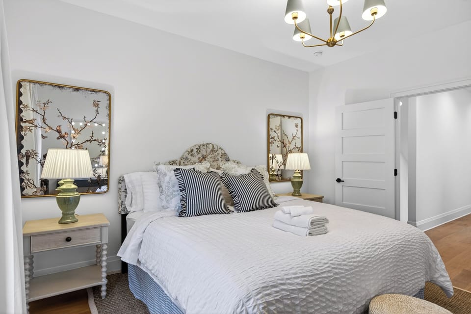 Bedroom 3 features a king bed, makeup table, lighted makeup mirror, and an ensuite bathroom.