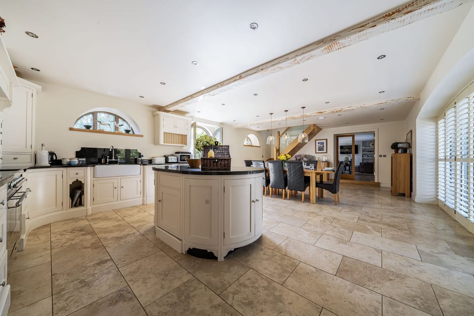 kitchen with dining area