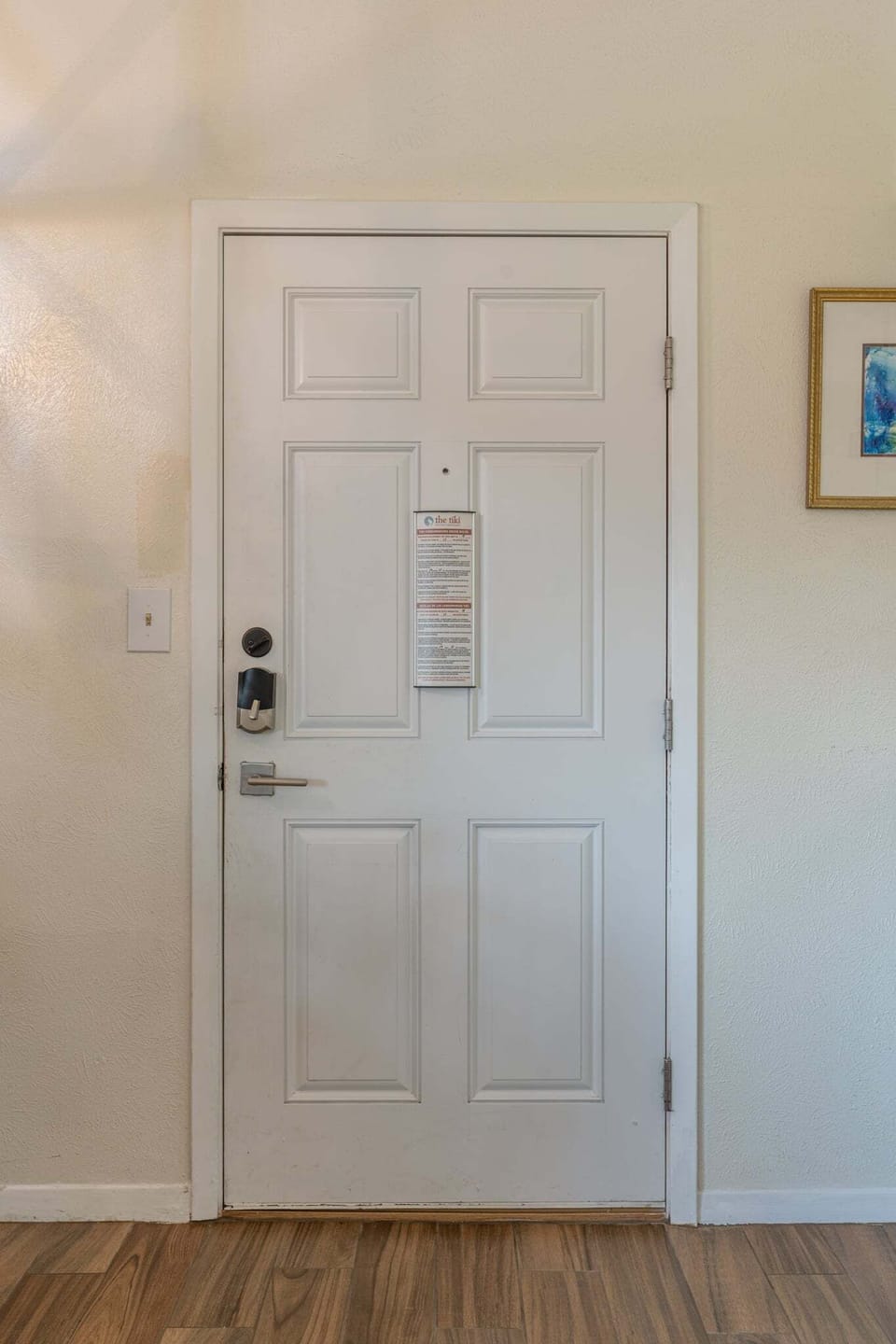 Door, Floor, Flooring, Indoors, Hardwood