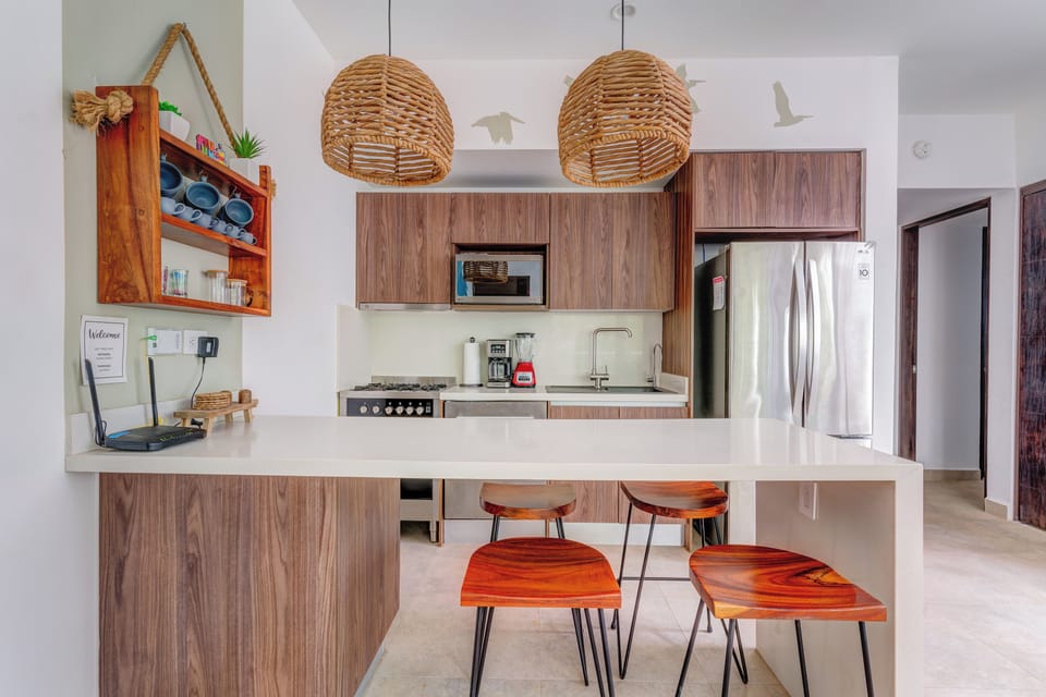 Penthouse, 2 Bedrooms, Hot Tub | Private kitchen | Full-size fridge, microwave, dishwasher, blender