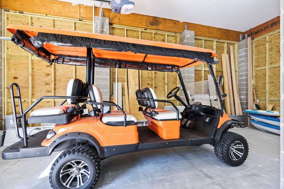 Golf cart available for additional fee