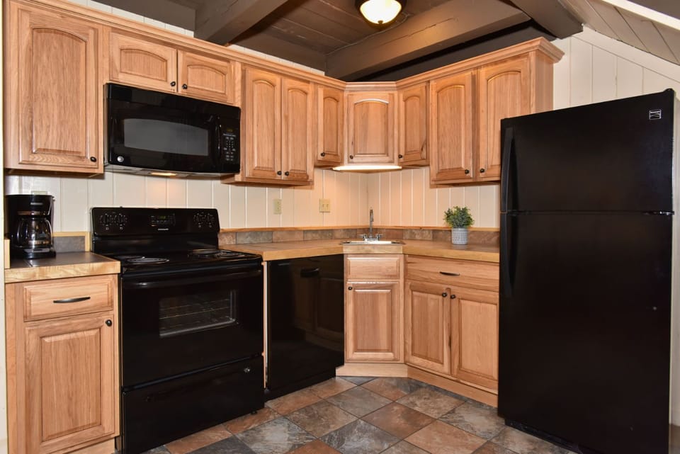 Prepare a meal in the equipped kitchen.