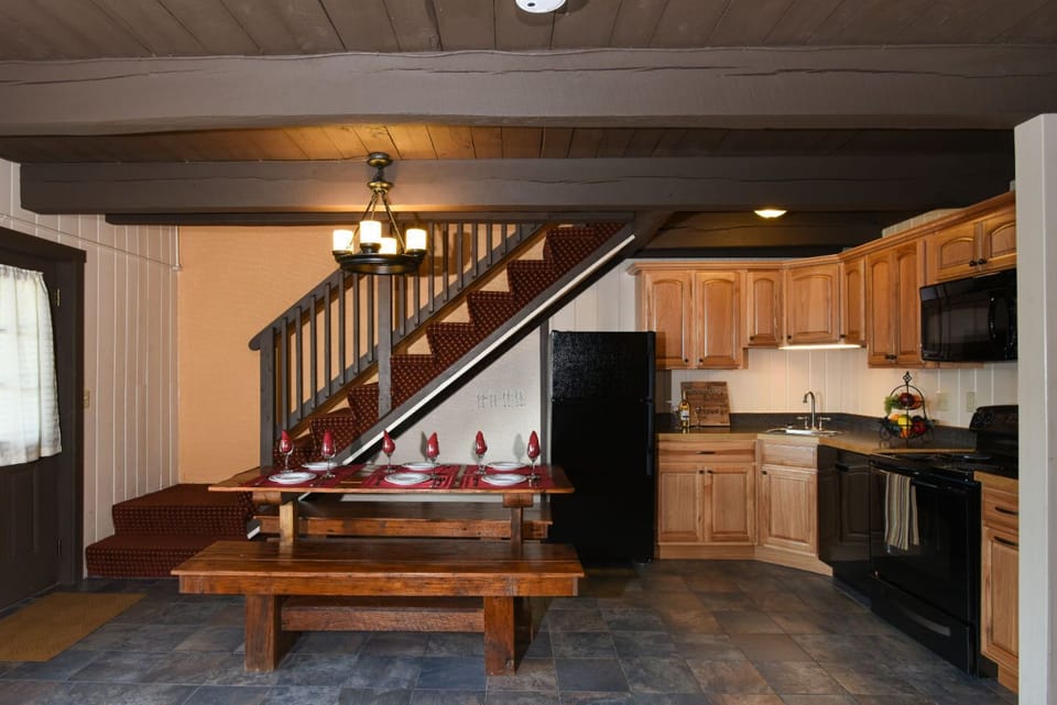 Whip up your favorite meals in the open kitchen!