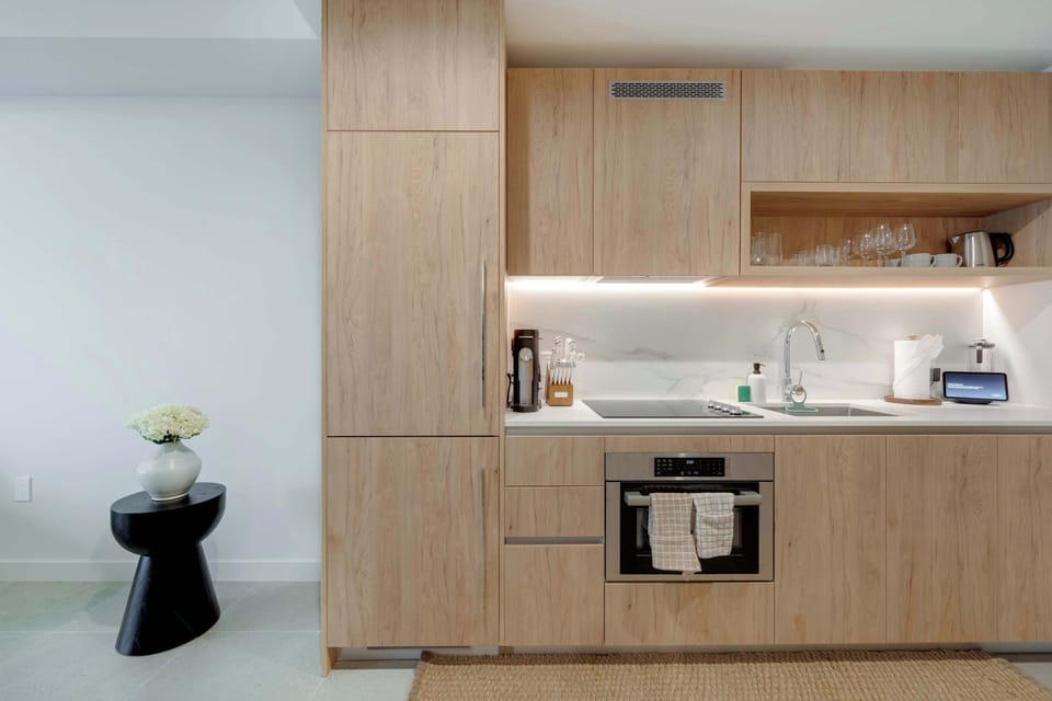 
Enjoy the convenience of a fully equipped kitchen We've provided the essentials so you can focus on enjoying your stay