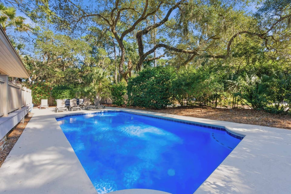 Take a dip in the private pool!