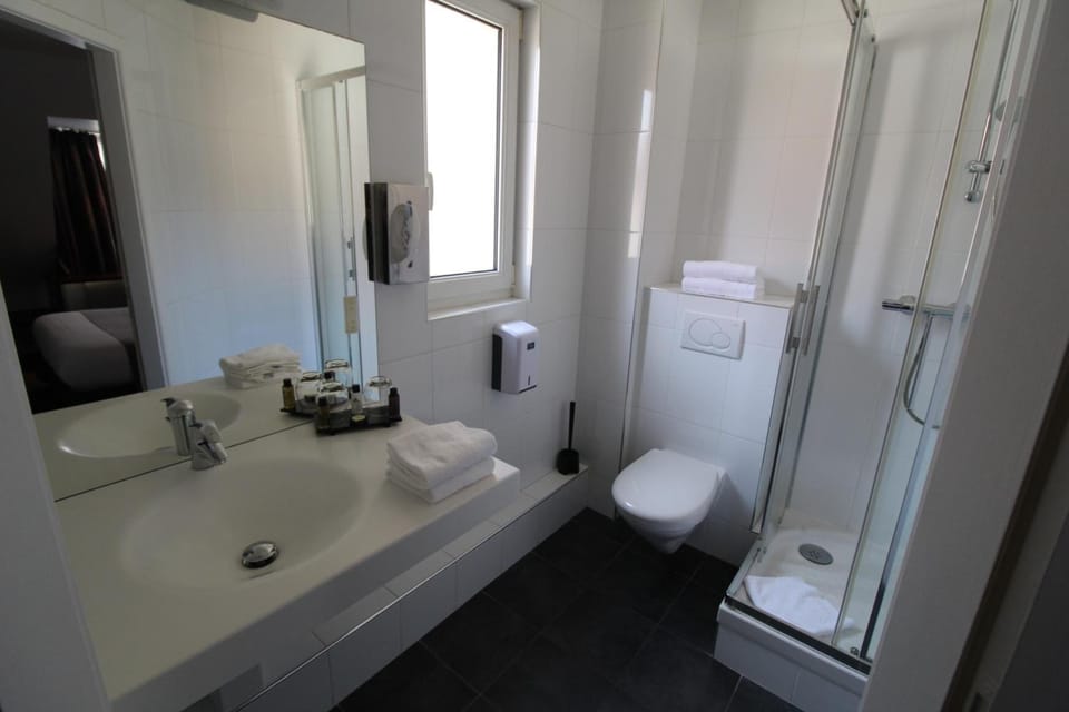 Free toiletries, hair dryer, towels