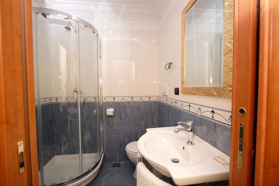 Free toiletries, hair dryer, towels